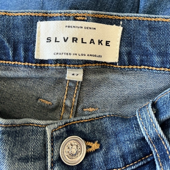 Slvrlake roxy high rise raw hem southern cross denim jeans size 27 - Picture 5 of 7